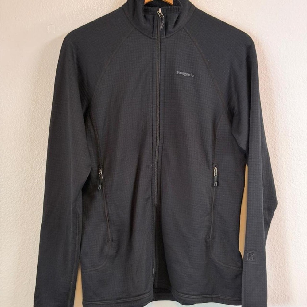 Patagonia Women's Regulator R1 Jacket Polartec Grid Waffle Black Fleece Sz L